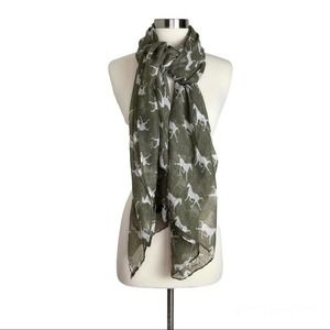 Oversized Horse Print Scarf Wrap Novelty